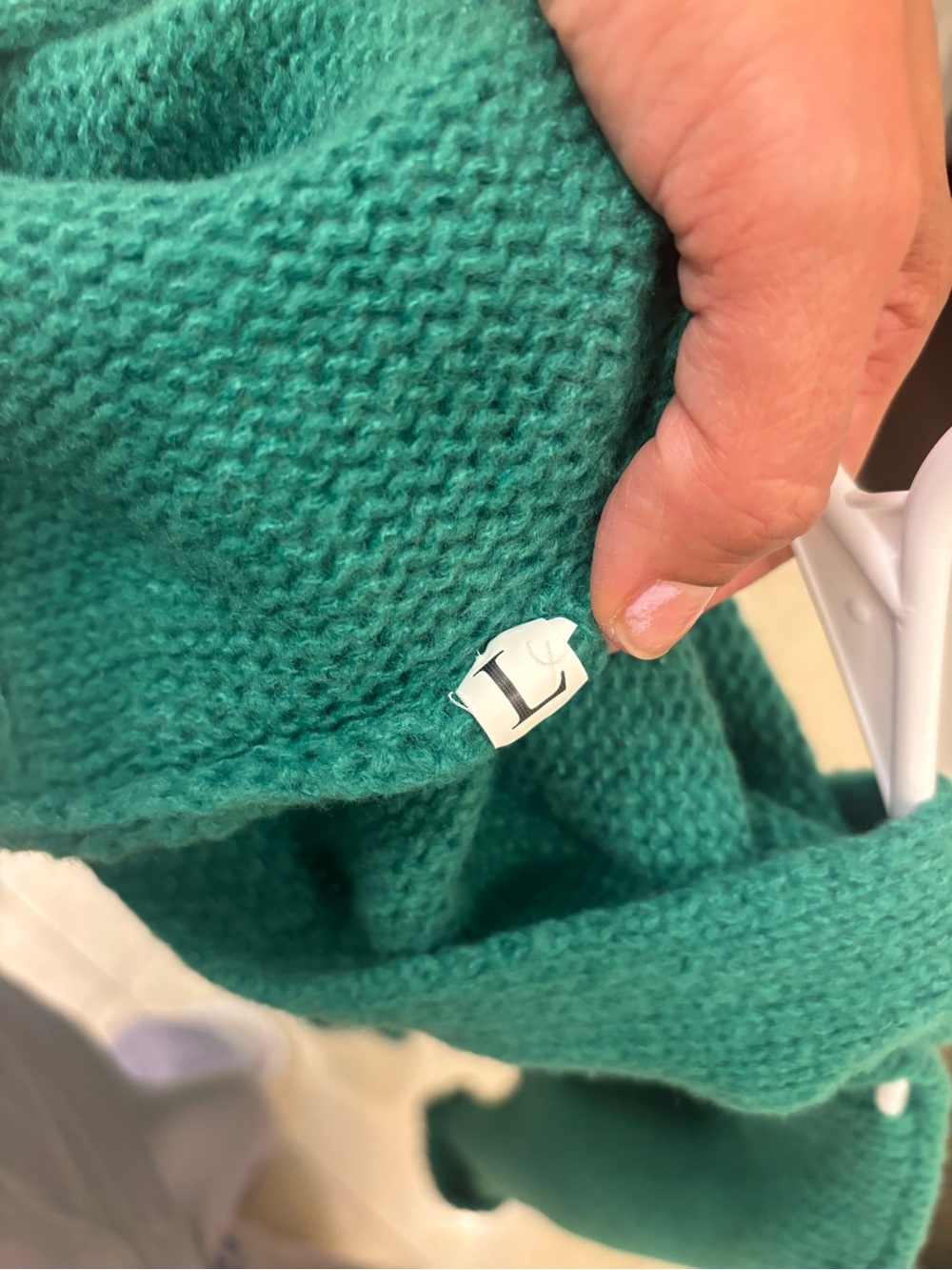 Cozy Teal Knit Shrug - Brand L